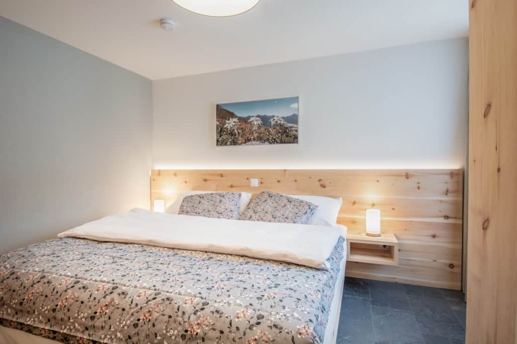 Schlafzimmer mit Familienbett Schlafzimmer mit Familienbett