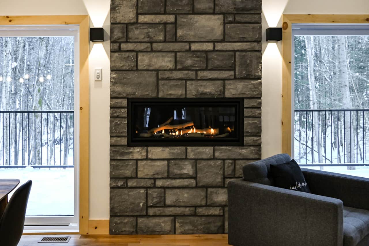 Propane fireplace