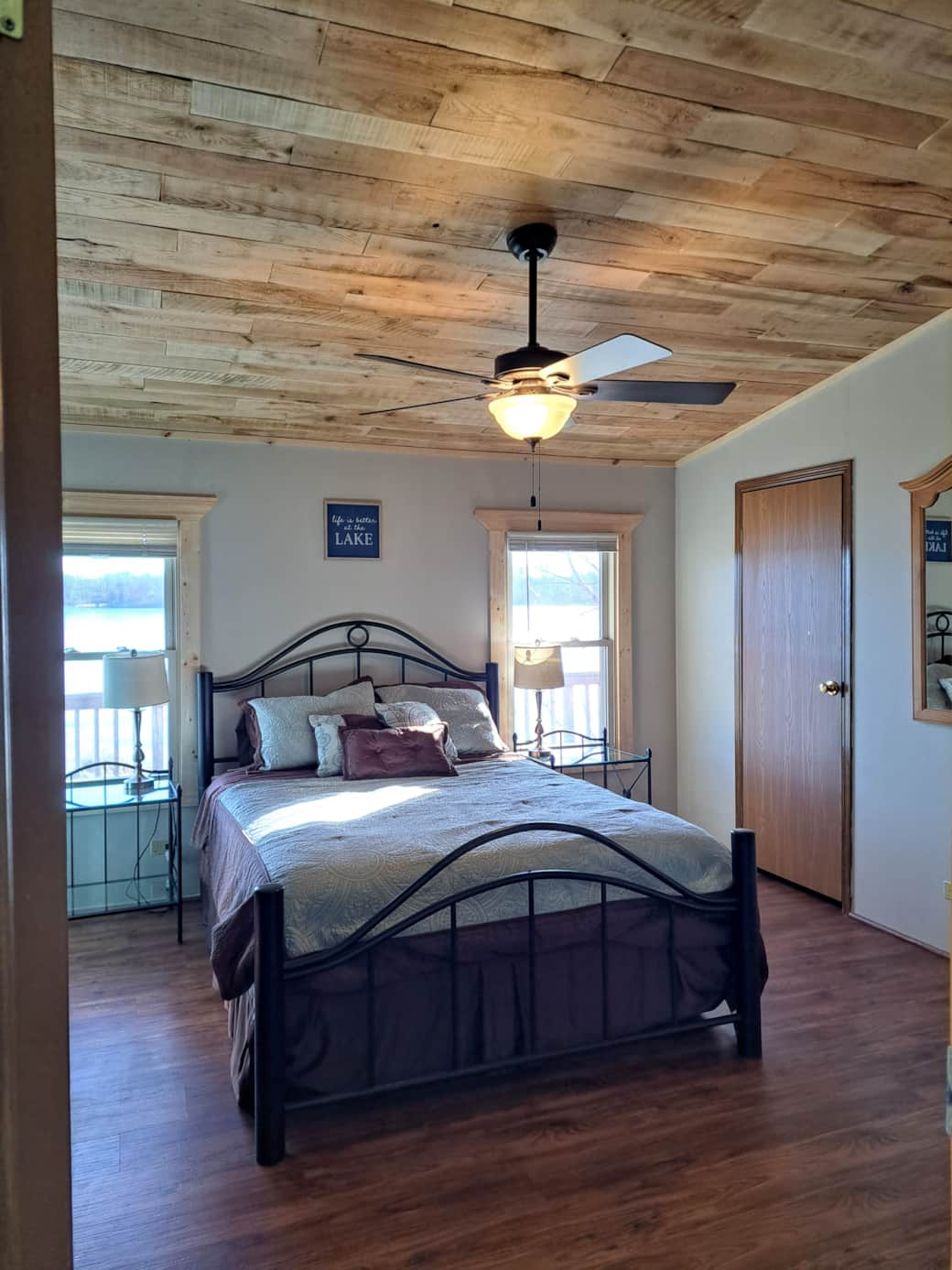 Master Bedroom has lake view