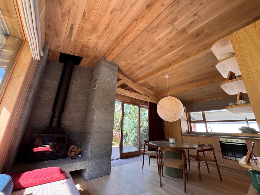 Fireplace in living