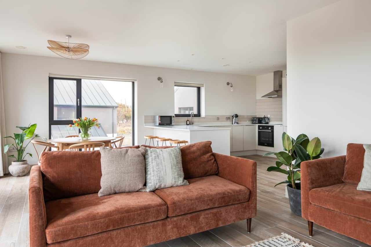 Tullagh sitting room @Ballyliffin Beach Houses