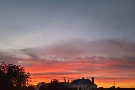 Coucher de soleil à Daumeray