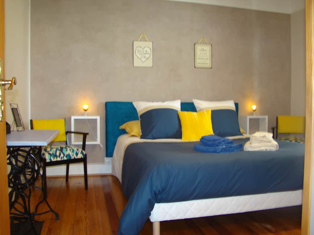 Chambre Bleuet pour 2pers au rez de chaussée