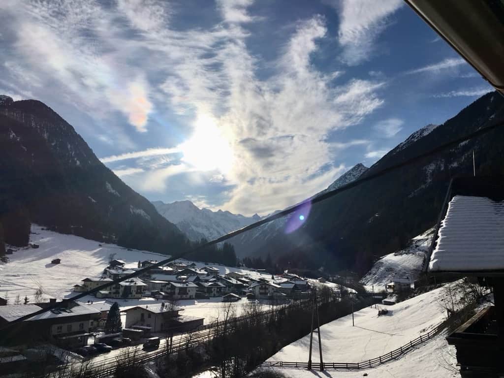 Panoramablick auf die Stubaier Gletscher Panoramablick auf die Stubaier Gletscher
