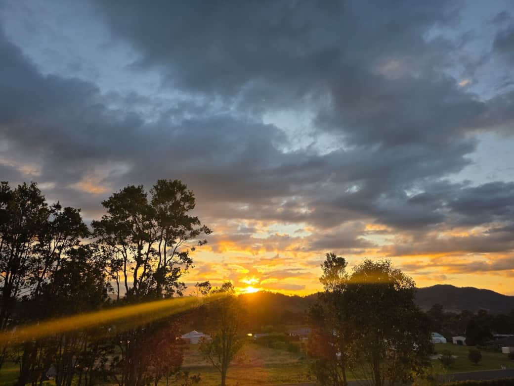The dawn of a new day taken from front deck.. The dawn of a new day taken from front deck..