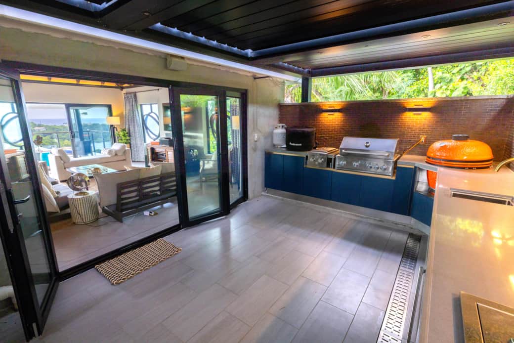 Luxury ocean-view villa in Cruz Bay, St. John USVI with indoor-outdoor living Caribbean sunset v Luxury ocean-view villa in Cruz Bay, St. John USVI with indoor-outdoor living Caribbean sunset v