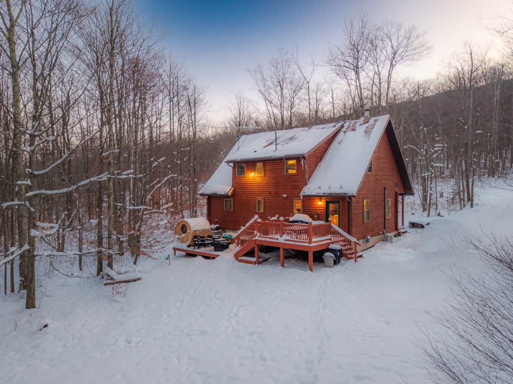 Large backyard as part of our 2.7 acre property