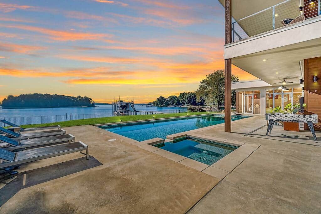 View from pool area