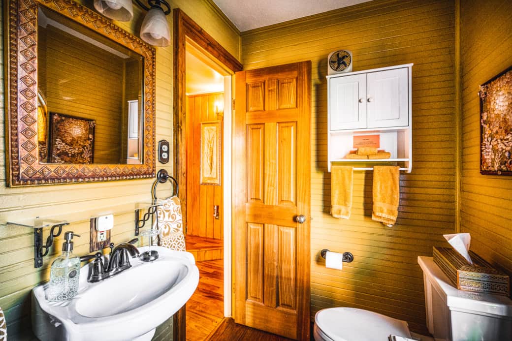 Upstairs Full Bathroom, Just Steps from the Bedroom