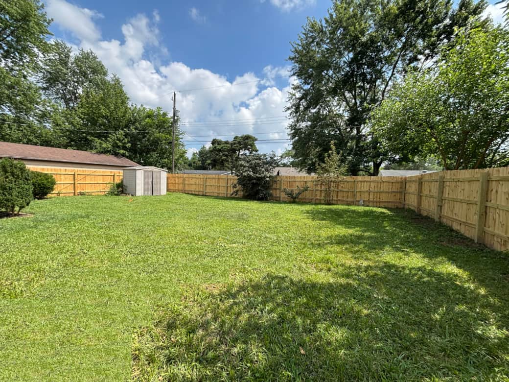 Fenced in Backyard