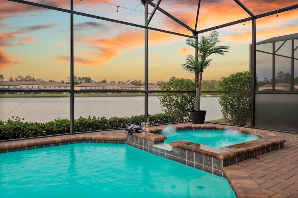 Start your day with coffee or end it with dinner at the outdoor table, then lounge with a book in the sun, soak in the soothing 99° spa, and finish with a fun game of pool basketball on your private lakefront deck - have drink at the tiki bar. Start your day with coffee or end it with dinner at the outdoor table, then lounge with a book in the sun, soak in the soothing 99° spa, and finish with a fun game of pool basketball on your private lakefront deck - have drink at the tiki bar.