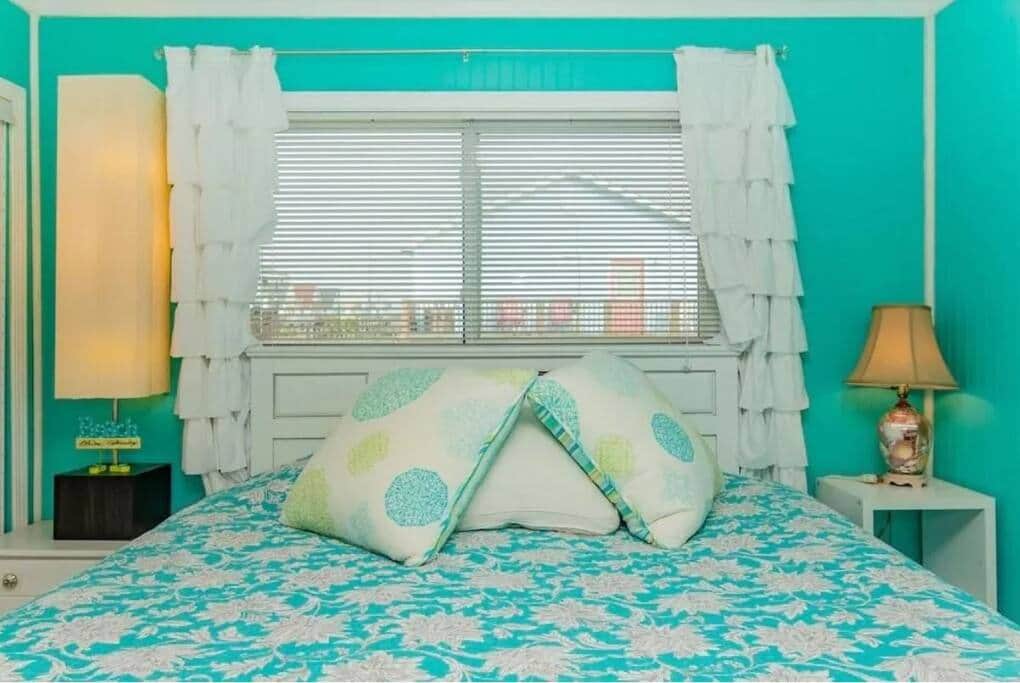 Master bedroom with king bed