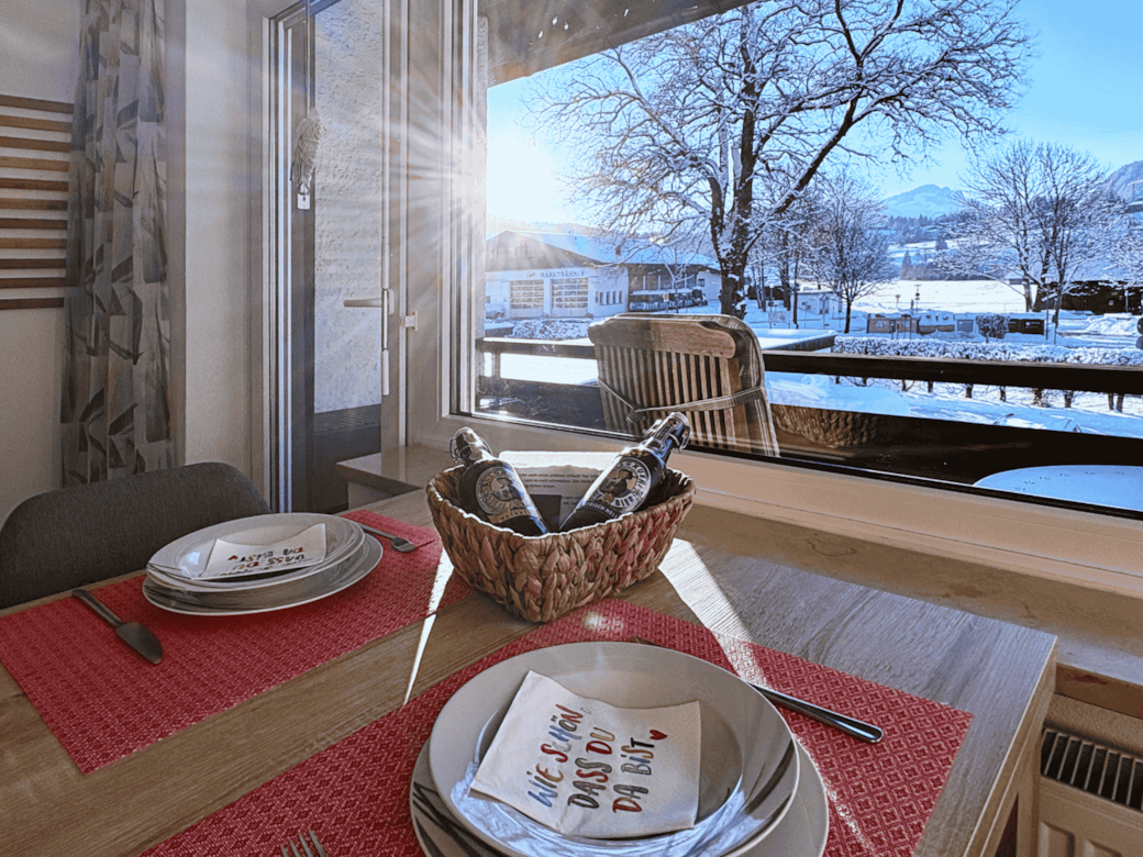 Esstisch mit toller Aussicht