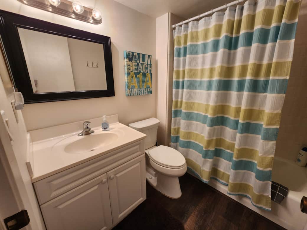 Guest bath with bathtub