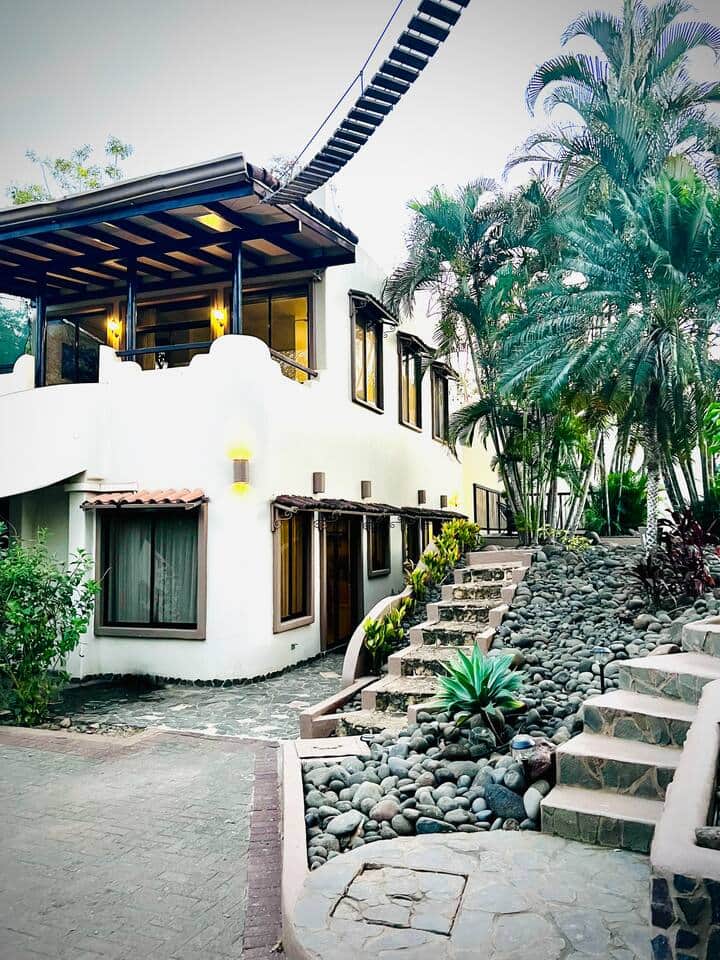 Exterior of the Casitas - MONO unit is the top unit (the monkey walks lead to the top)