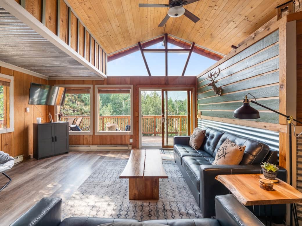 So much character and cozy furniture to lounge and relax. 