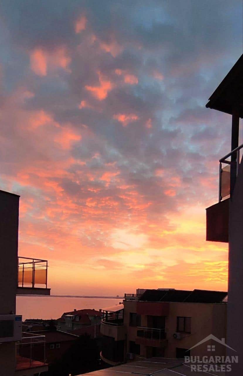 Z balkonu, morze i niebo