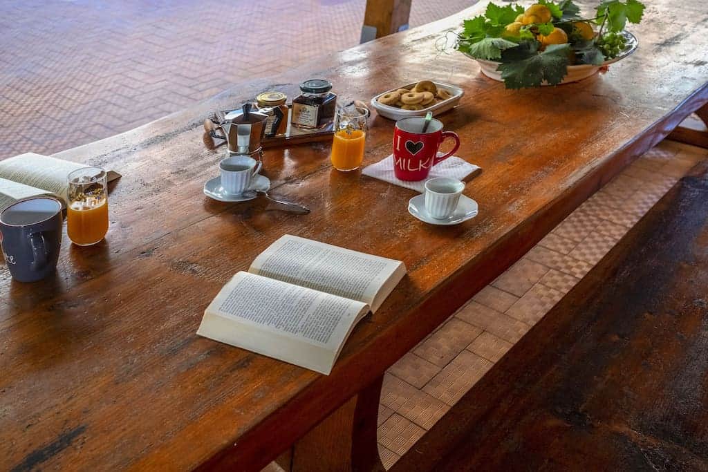 Patio e zona colazione/pranzo