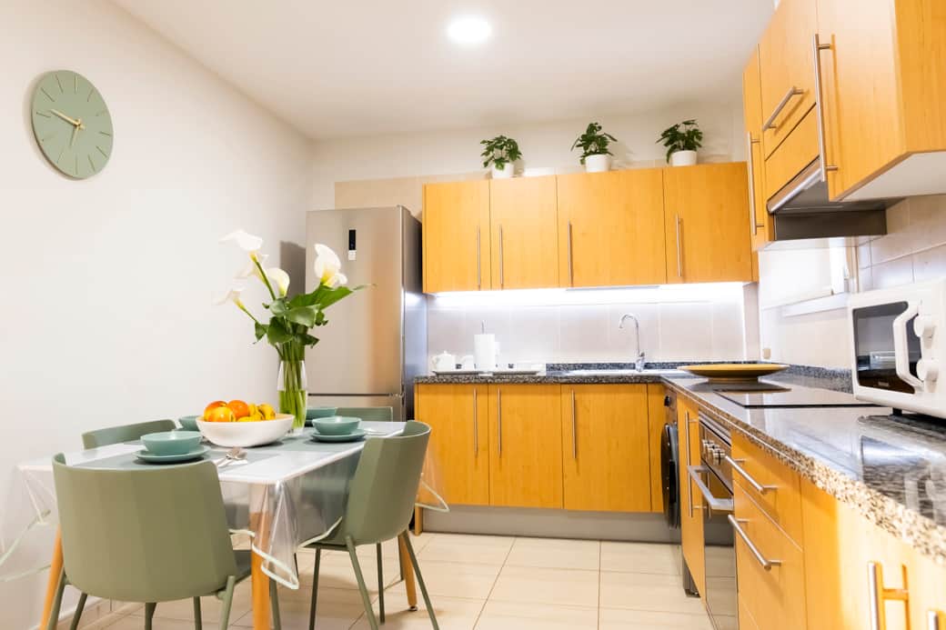 Disfruta de la amplia cocina como si estuvieses en tu casa.