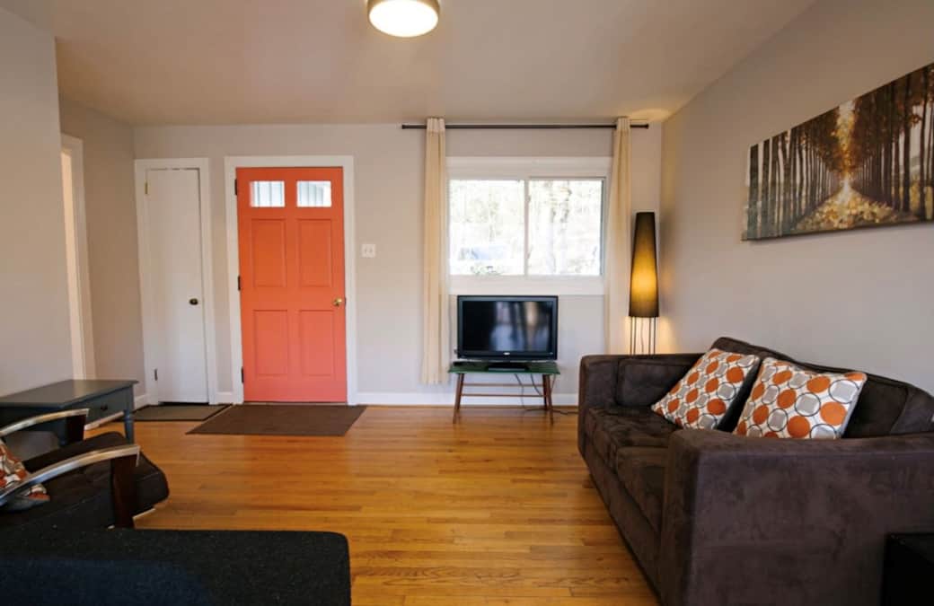 Upstairs Front door & Living Room Upstairs Front door & Living Room