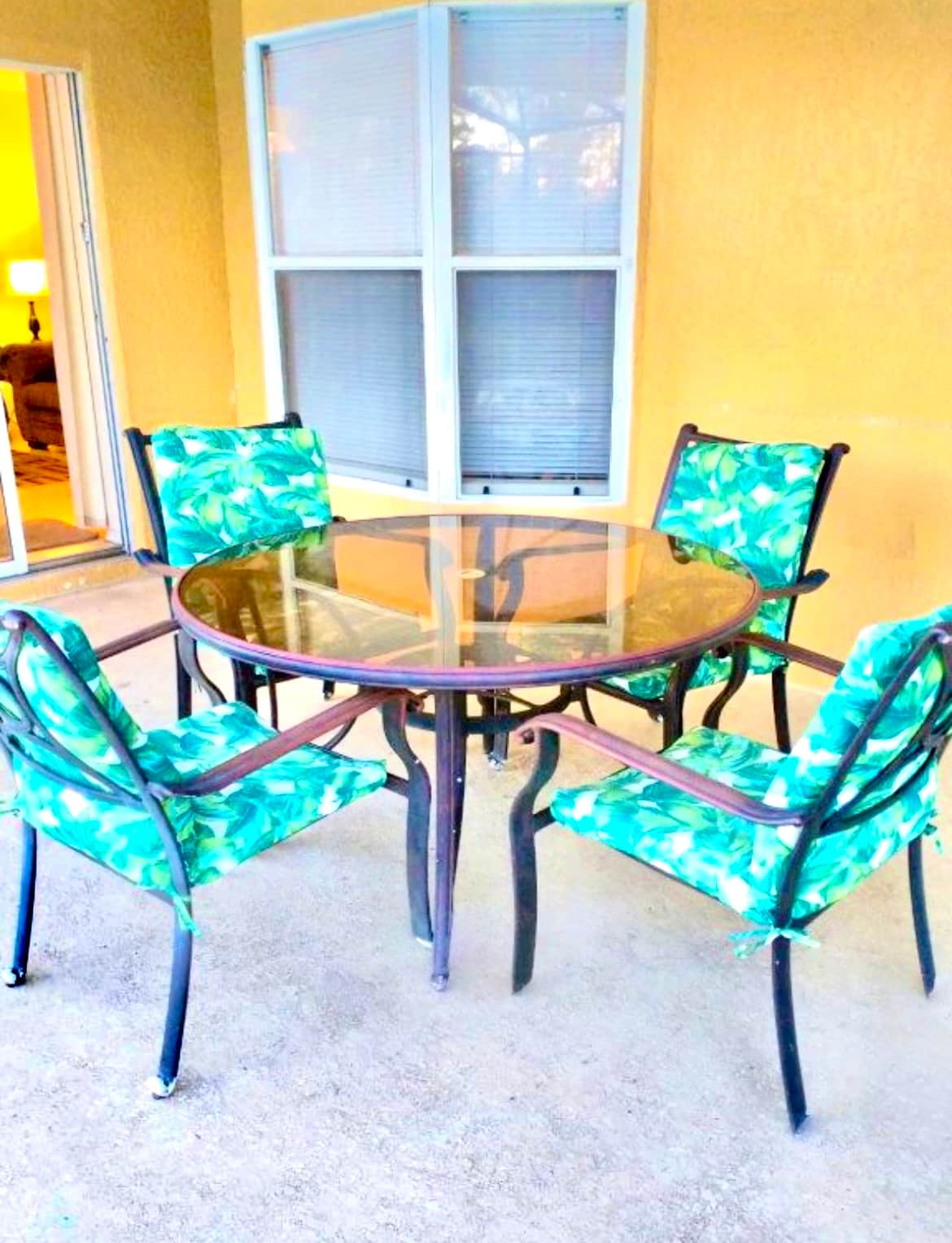 Table and chairs for al fresco dining