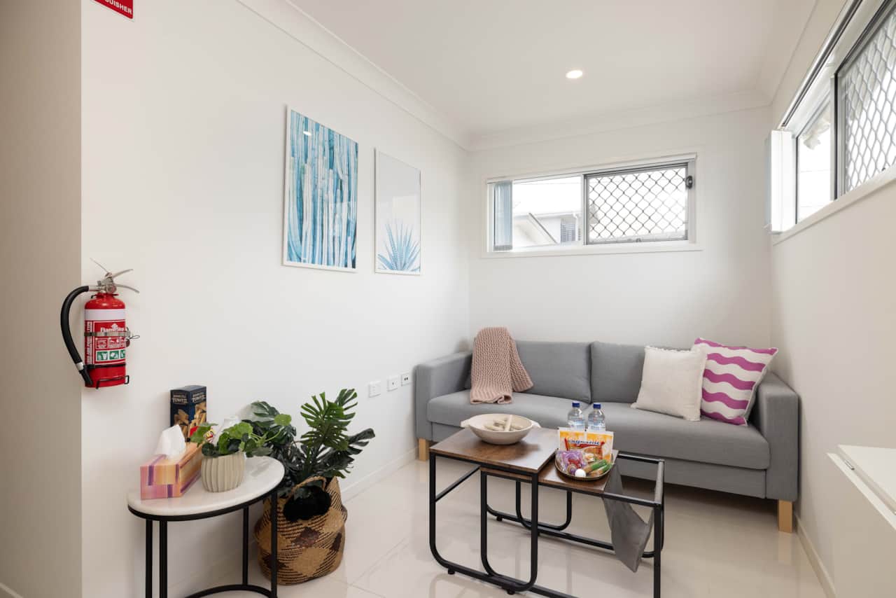 Living Area: Open living space with comfortable seating 