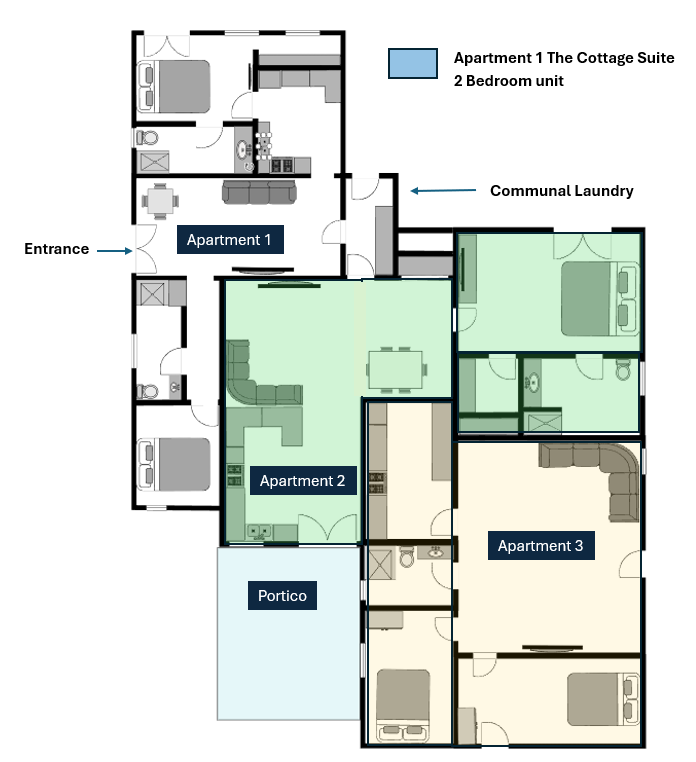 Cottage Suite layout