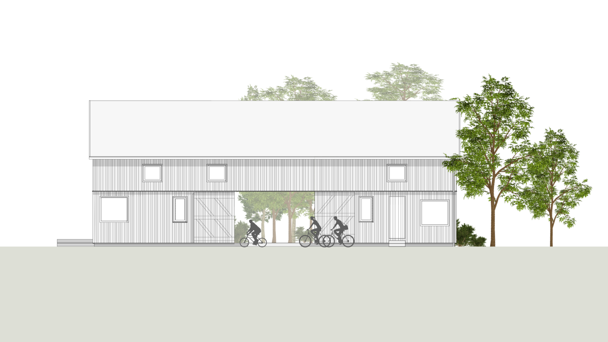 Buchholzer Ferienhäuser - Zeichnung Ansicht Norden.png