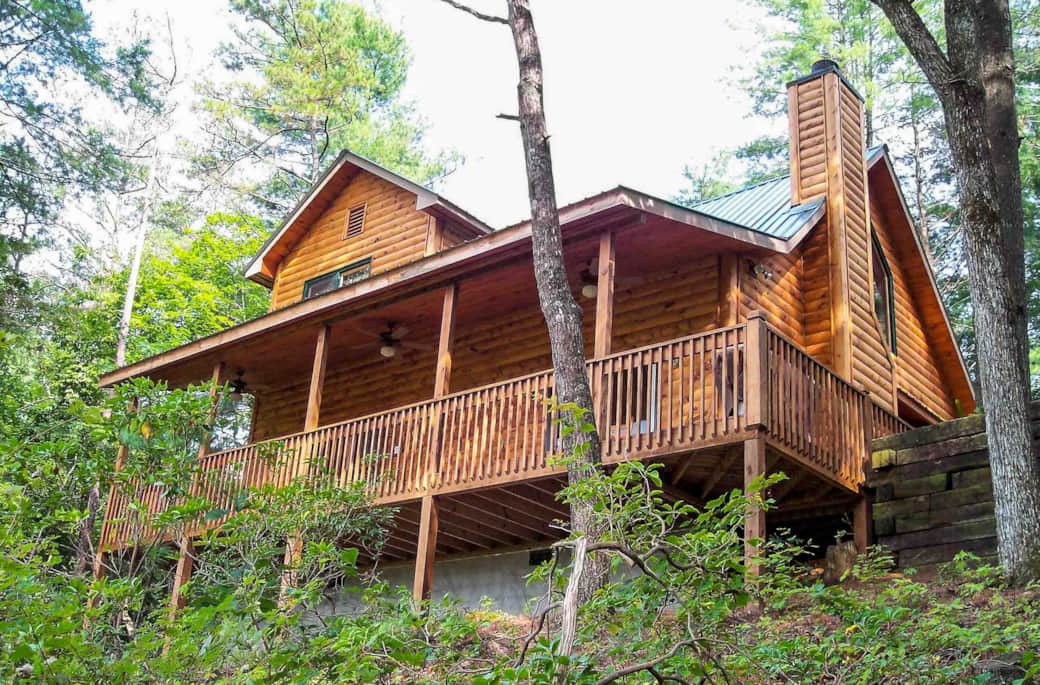 Fully covered porch