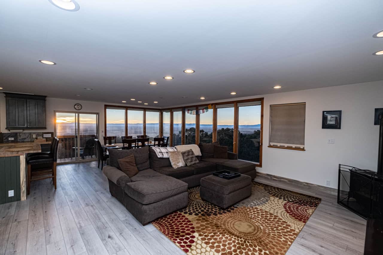 Living Area  with Incredible Views of the San Luis Valley