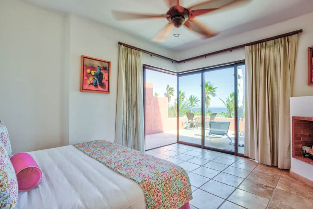 King-size bed and balcony view King-size bed and balcony view