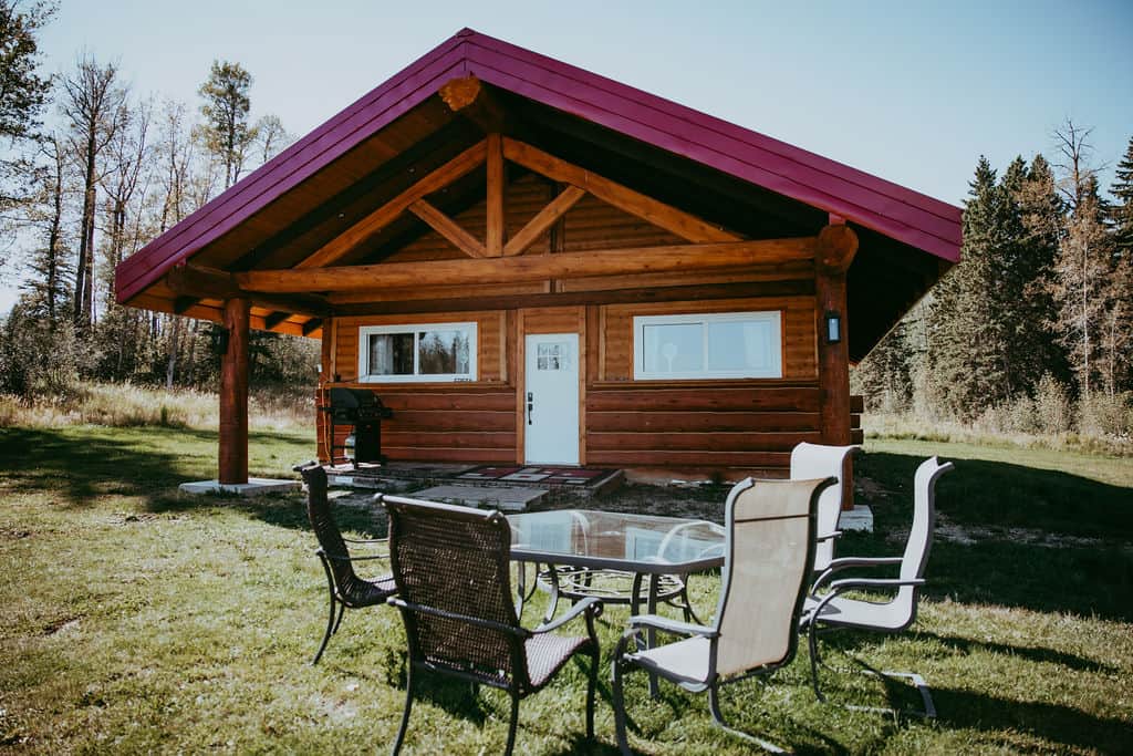 Yellowstone cabin exterior