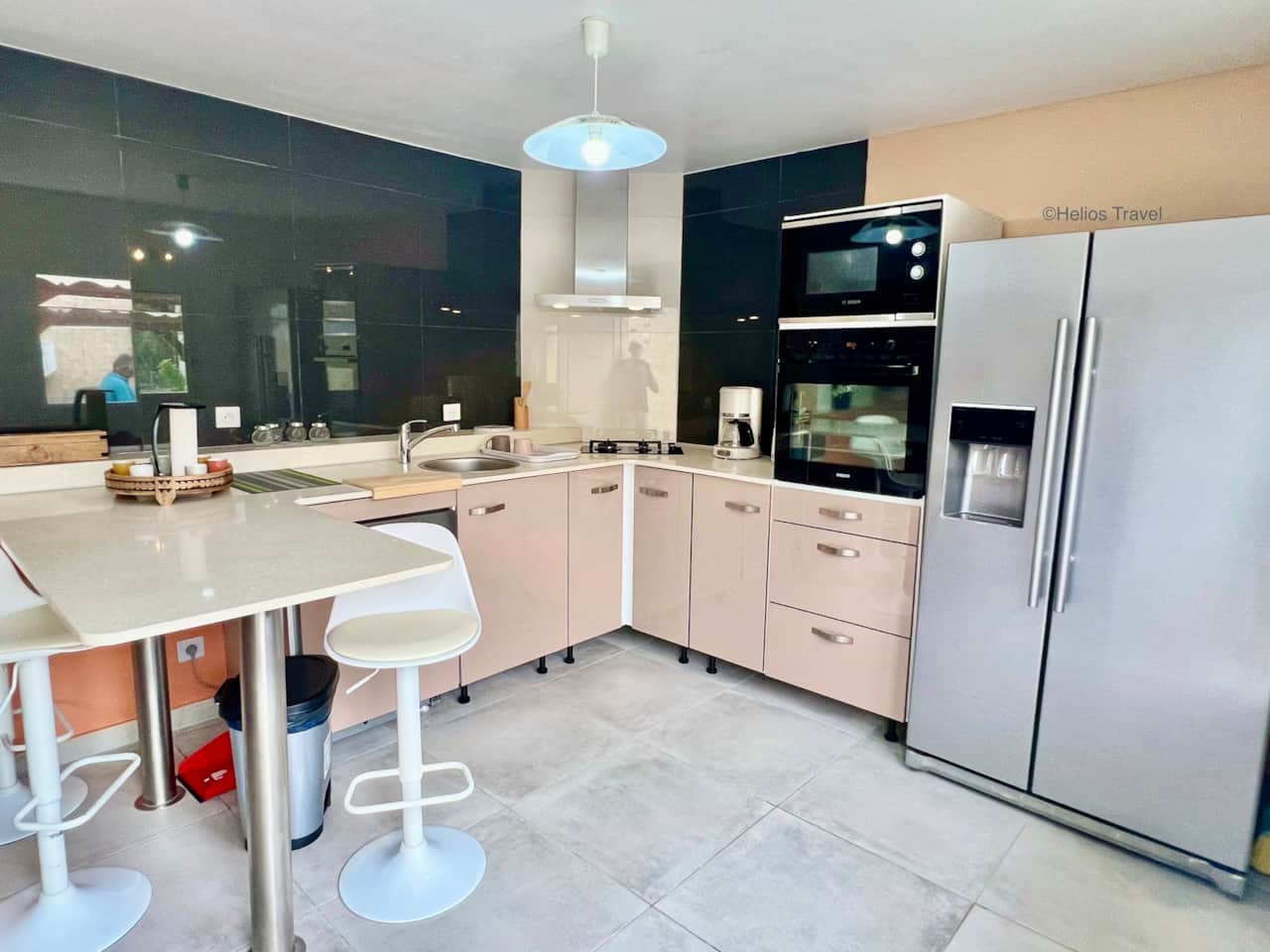 The kitchen at the Colibri guesthouse