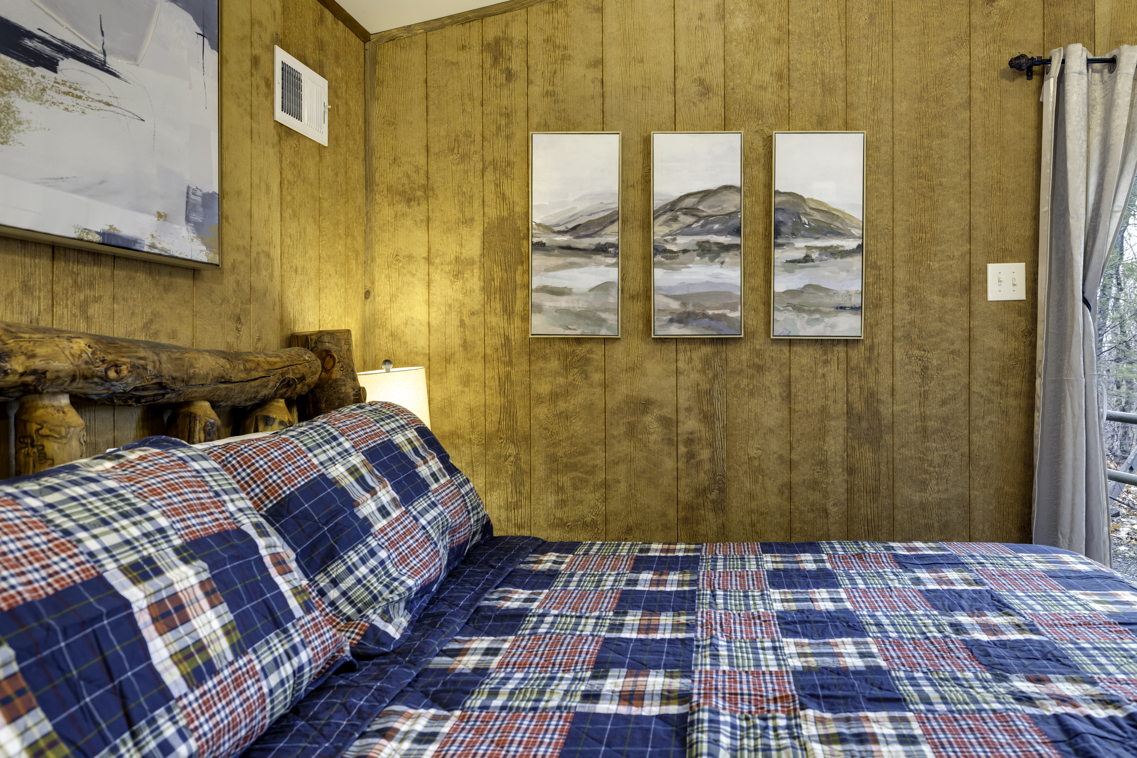 Bedroom 1, King Bed, private bathroom