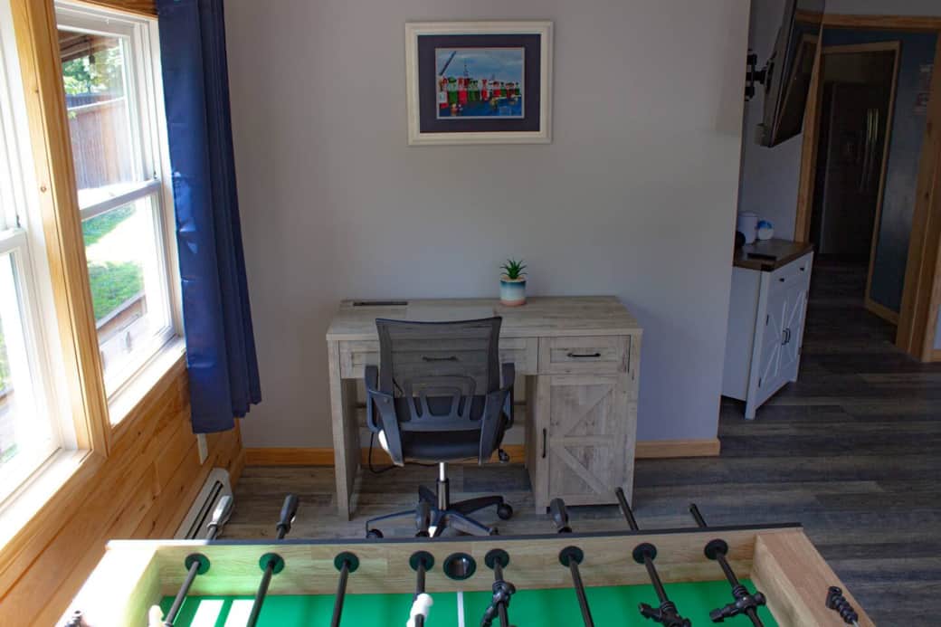 Dedicated work space if you must connect.