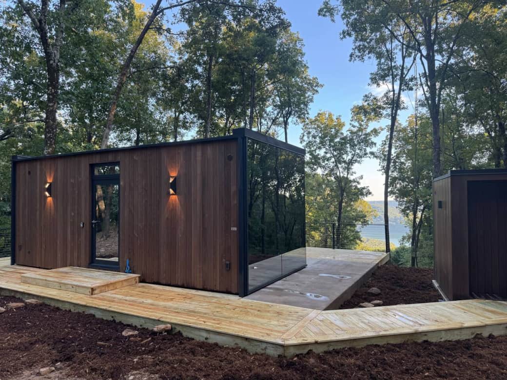 Back of Storm Cabin Facing Lake