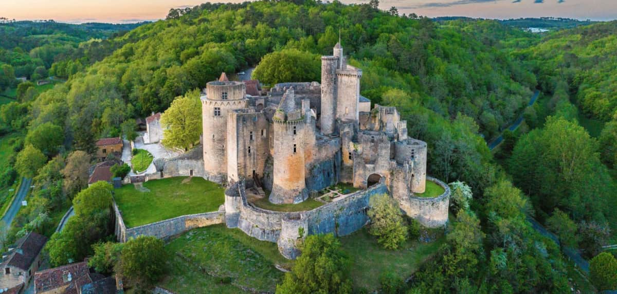 The medieval Château de Bonaguil near Fumel