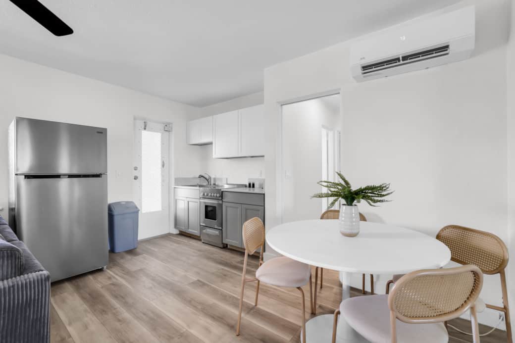 Dining and kitchen