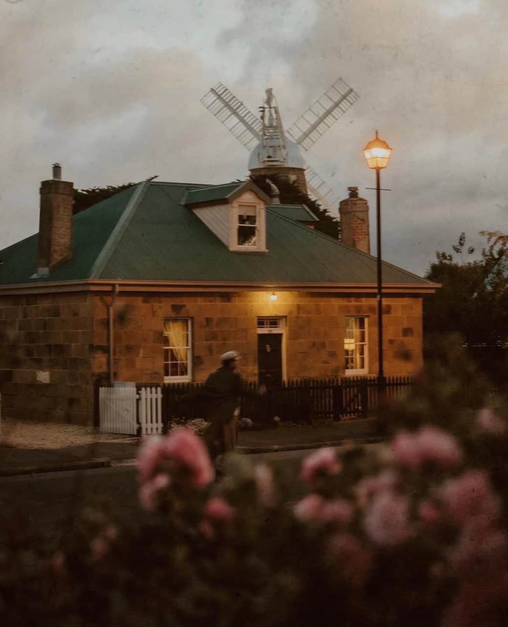 101 as evening settles over the Main Street of Oatlands 