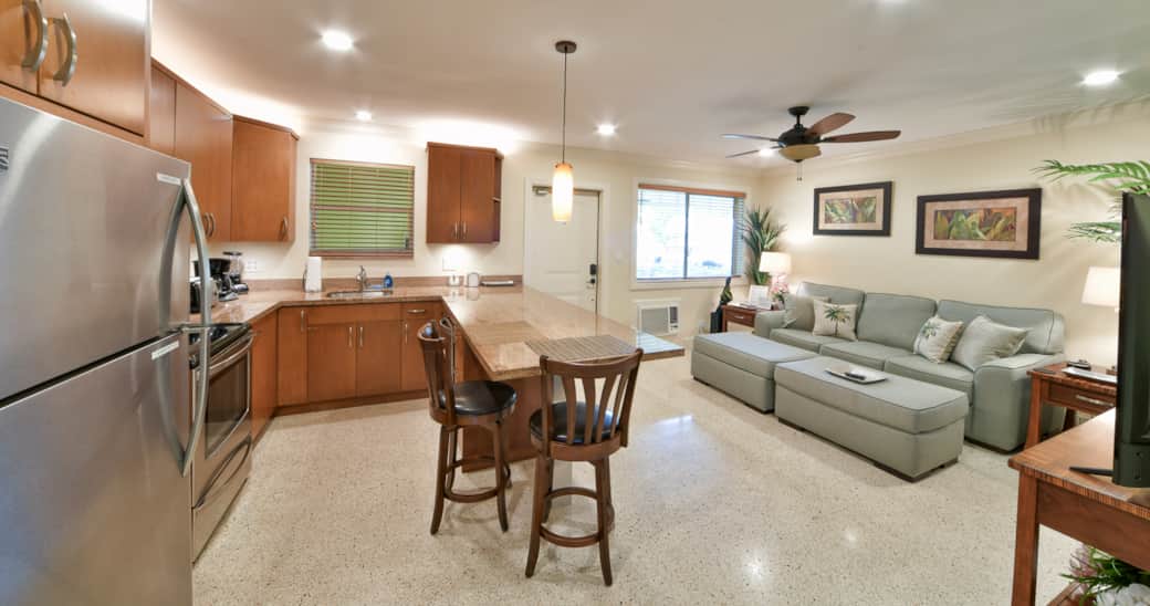 Suite #2 - Living Room & Kitchen Suite #2 - Living Room & Kitchen