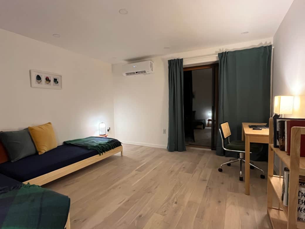 The office allows a dedicated workspace when you need it, as well as twin daybeds for guests. The office allows a dedicated workspace when you need it, as well as twin daybeds for guests.