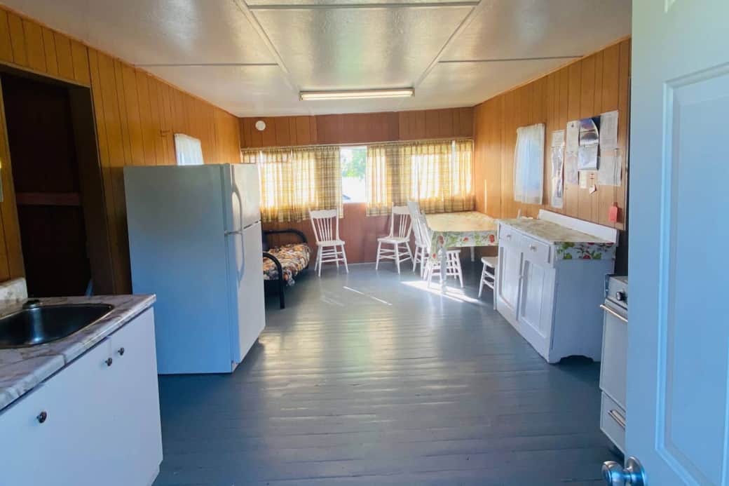 Inside of cabin from front door