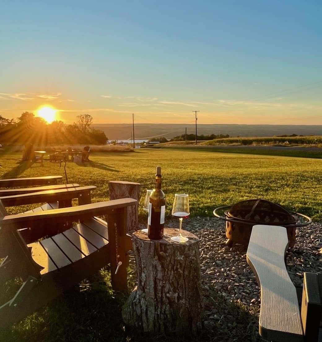 Wine and sunsets Wine and sunsets