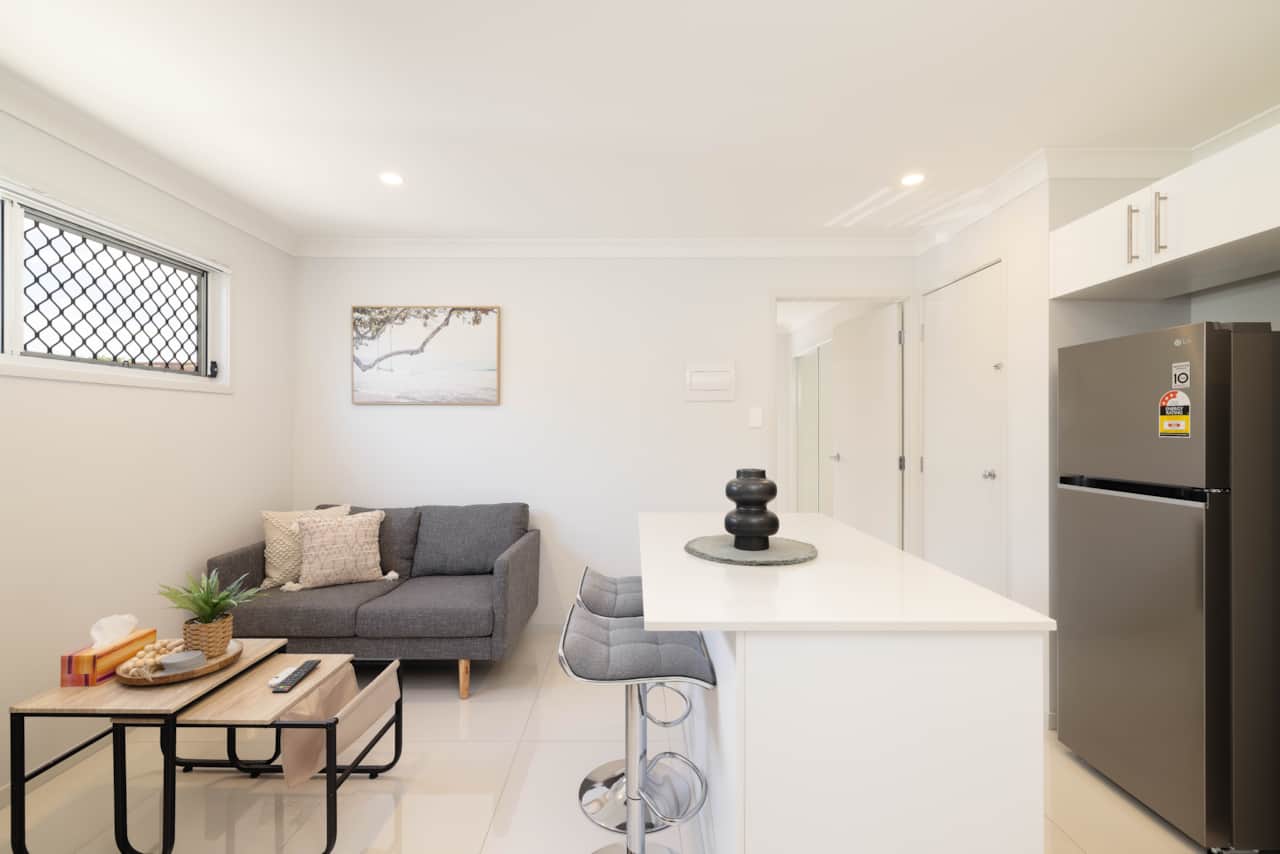 Living Area: Open living space with comfortable seating 