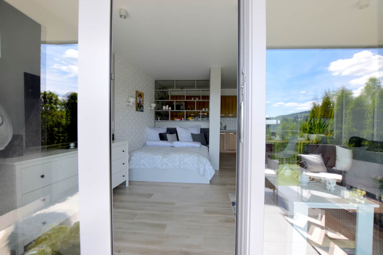 Living room and bedroom annex