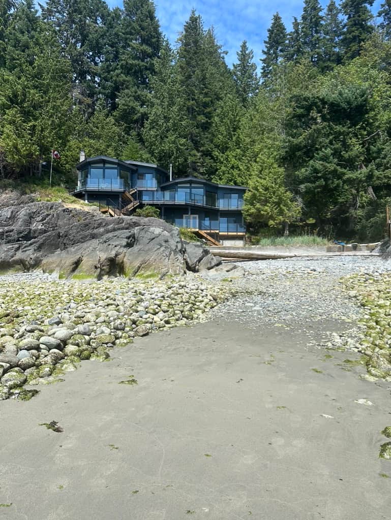 Cleared Sandy Beach Area