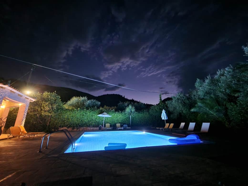 Pool at night