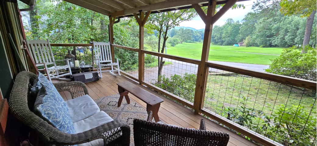 Each bedroom has a door directly to the front porch.