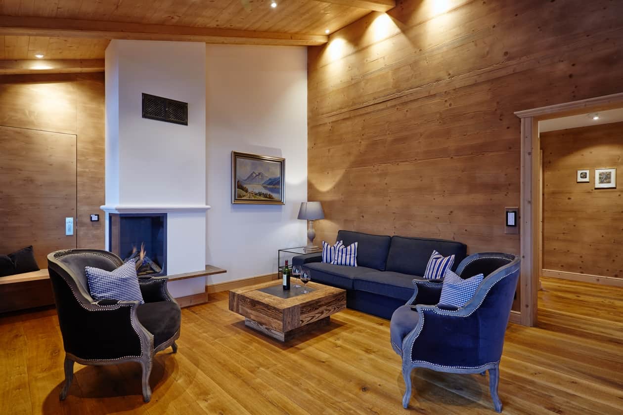 Wohnzimmer mit Gaskamin