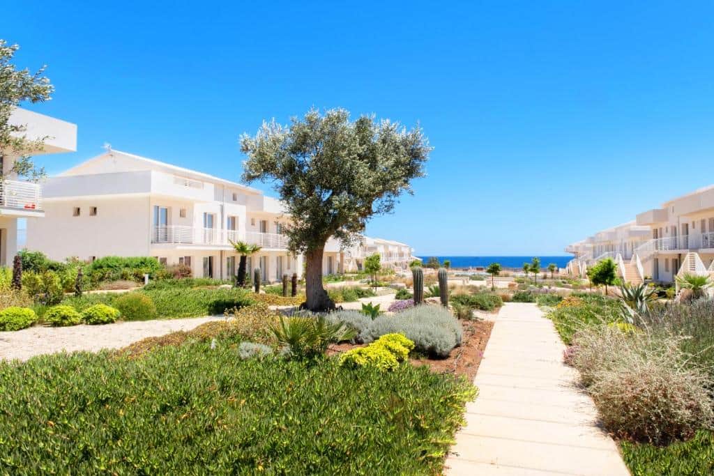 Landscaped communal gardens